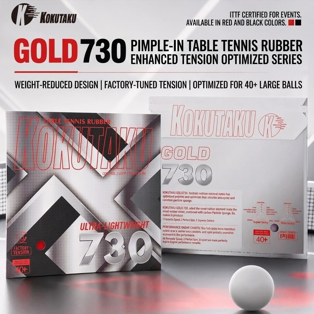 Table Tennis Market - Kokutaku Masa Tenisi Raketi Kauçuk Altın