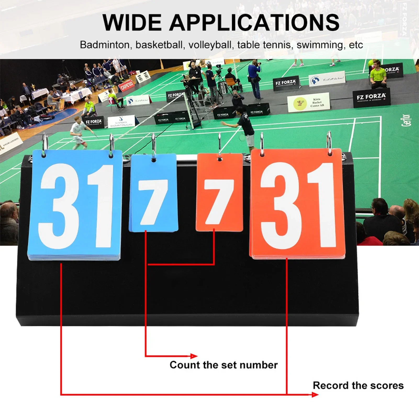 Table Tennis Scoring - Masa Tenisi Basketbol Badminton için 4