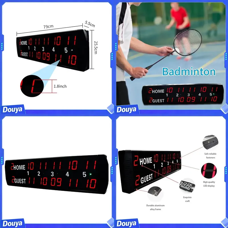 Table Tennis Scoring - YIZHI 5 İnç Skor Kayıt Göstergeli
